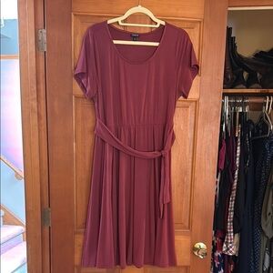 Pinkish colored casual t-shirt dress
